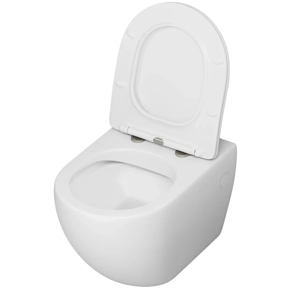 Унитаз подвесной Grossman GR-4411MS безободковый, с сиденьем микролифт, белый матовый