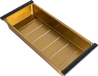 Коландер для мойки Paulmark Advance 21x45 A450-BG брашированное золото