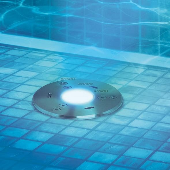 Встраиваемый в дорогу светильник Arlight KT-AQUA-COLOR-R85-9W RGB (SL 25 deg 12V) 024939