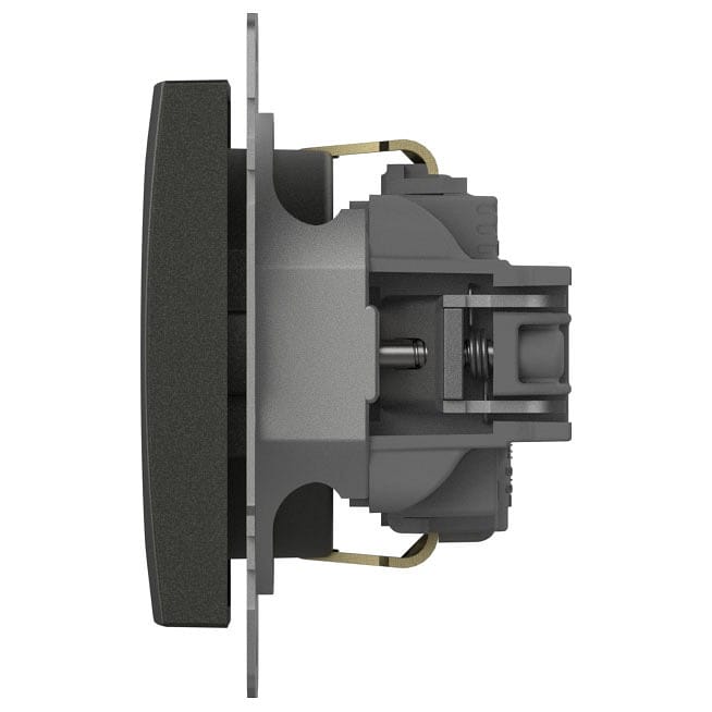 Розетка с заземлением и со шторкой, без рамки Elbi Eleсtriс Zena Vega 609-011100-243