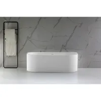 Ванна из литьевого мрамора Vincea Solid Surface VBT-4S07-1700MW 170x80 см, белый матовый