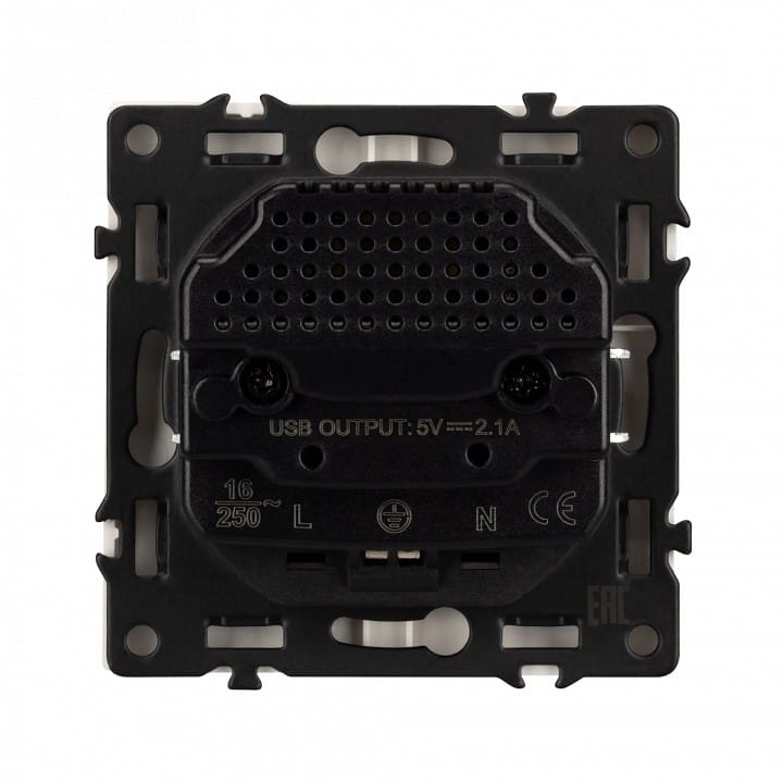 Розетка с заземлением и 2хUSB type A, без рамки Arlight SCT 054290