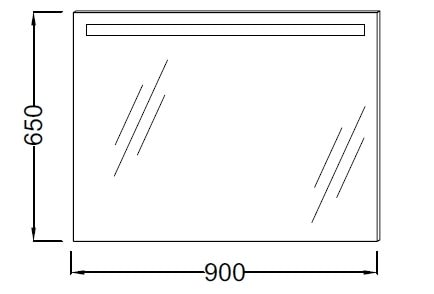 Зеркало Jacob Delafon 90 EB1414-NF