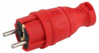 Вилка прямая с заземлением Эра  V8-RED-IP44