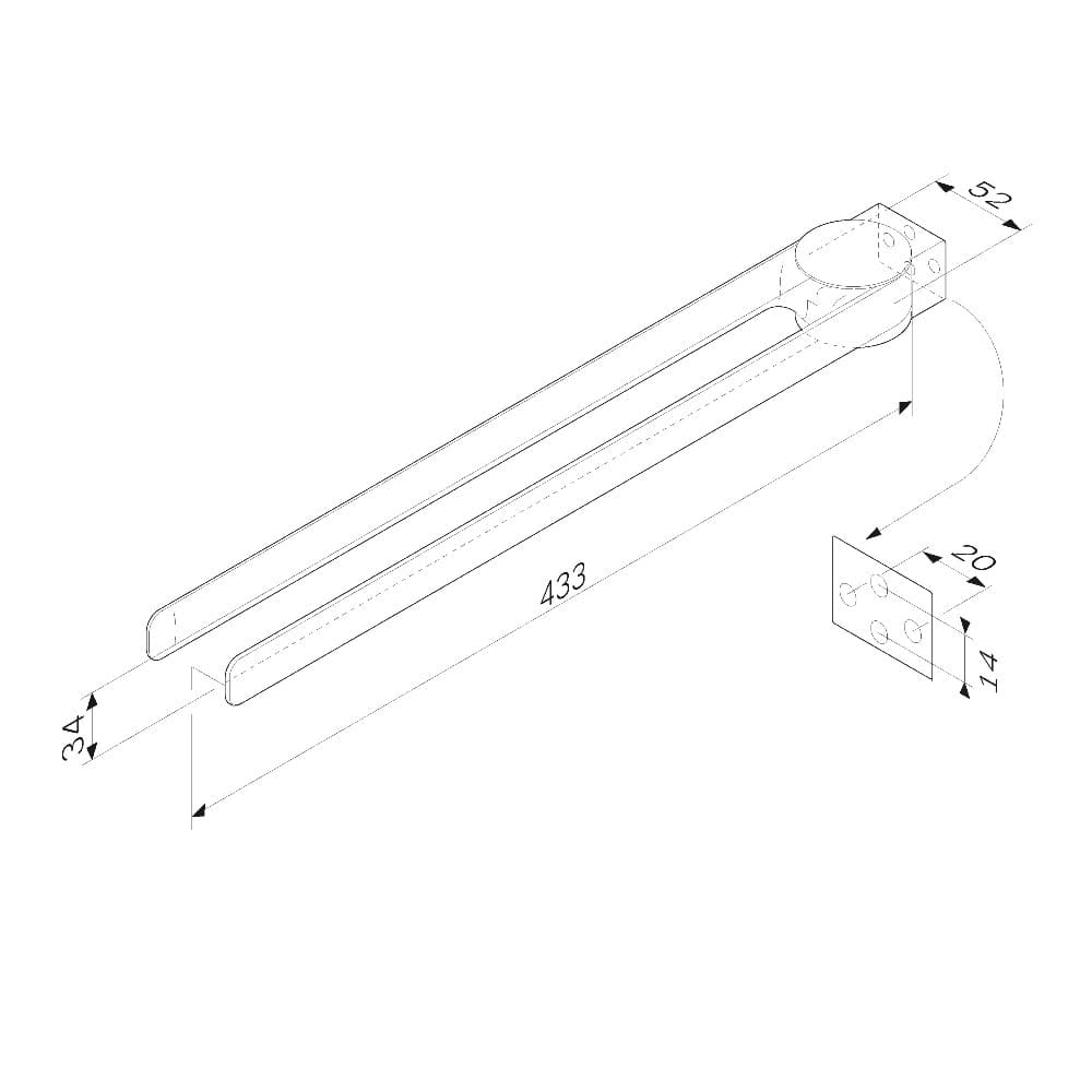 Вешалка для полотенец AM.PM Inspire 2.0 A50A32622