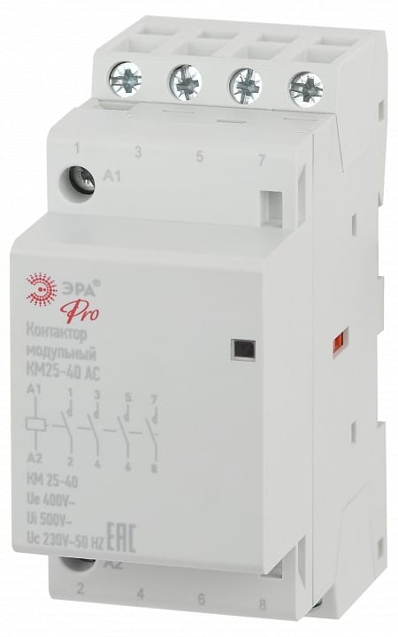 Контактор модульный Эра КМ NO-902-298