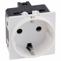 Розетка с заземлением и со шторкой, без рамки MEITON  AW4141