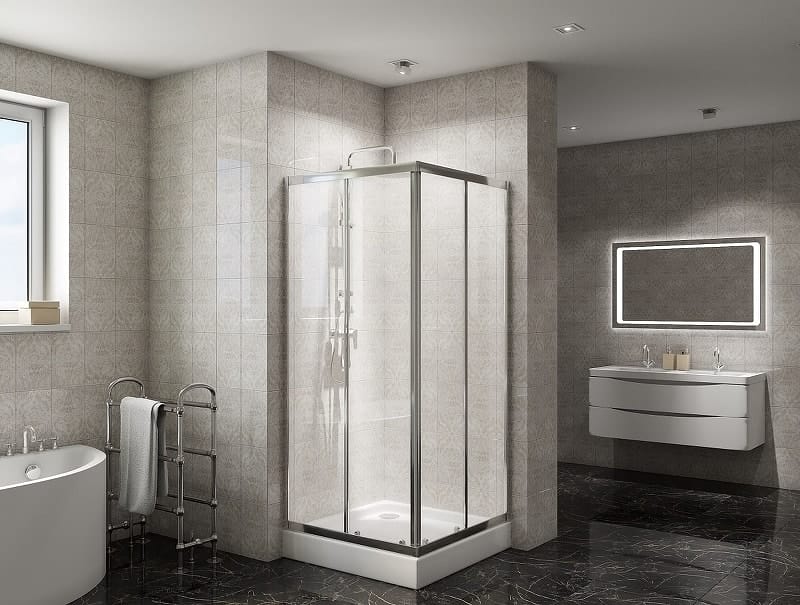 Душевой уголок BelBagno Due 90x90 DUE-A-2-90-C-Cr