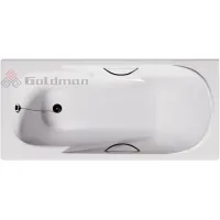 Ванна чугунная Goldman Elegant EG20085H 200x85 см, с отверстиями под ручки, белый