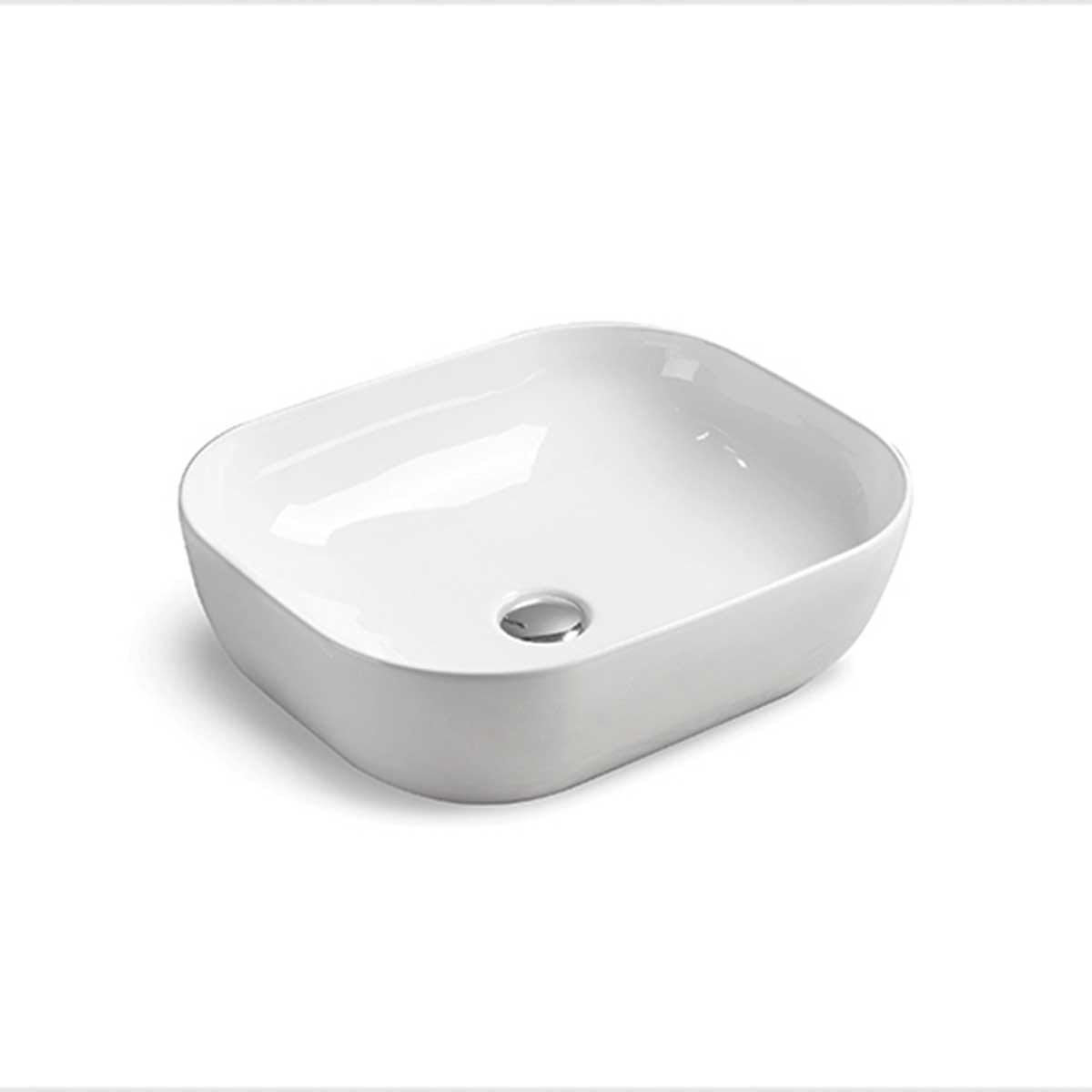 Раковина керамическая Vincea VBS-101 500*400*140 накладная белый