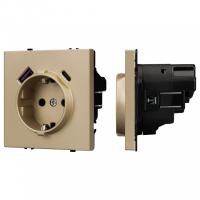 Розетка с заземлением и 2хUSB type A, без рамки Arlight SCT 054286