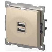 Розетка 2хUSB type A без рамки Elbi Eleсtriс Zena Vega 609-012500-143