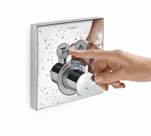 Смеситель для душа с термостатом hansgrohe ShowerSelect 15763990 золото
