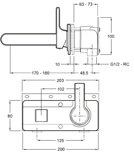 Смеситель для раковины Jacob Delafon Singulier E10863-CP