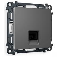 Розетка Ethernet RJ-45 и со шторками, без рамки Ambrella Volt ALFA MA662005