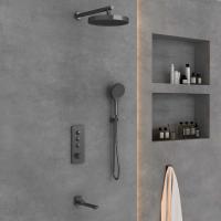 Душевой комплект Vincea Inspire VSFW-433TI2GM вороненная сталь