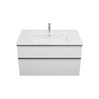 Тумба с раковиной Burgbad Eqio 102 SHBT102F2009G0252C0001*1 белая глянцевая