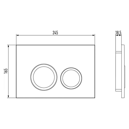 Клавиша смыва Jacob Delafon E38066-00 белая