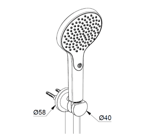 Душевой гарнитур Kludi Dive 6985005-00