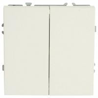 Выключатель двухклавишный без рамки Stekker Эмили 50162