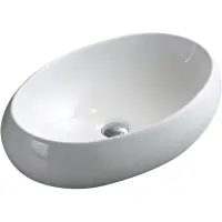 Раковина-чаша CeramaLux 9030D 40,5x30,5 см, накладная, белый