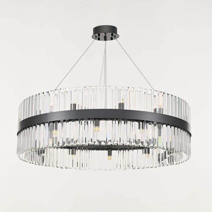 Подвесная люстра Arte Milano Белладжо 440110.840.24.G9.B1 BK
