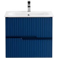 Тумба под раковину Cezares Duet 60 DUET-600-2C-SO-SPF-P сапфир