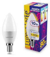 Лампа светодиодная Luminarte E14 10Вт 3000K LSTD-C37-10W3KE14