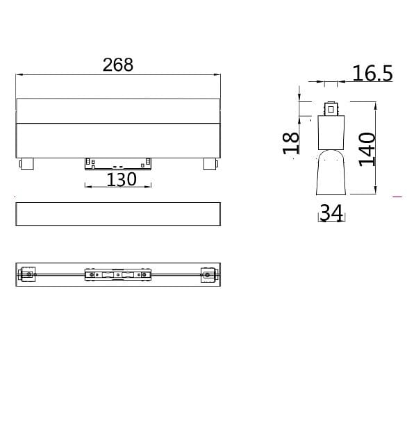 Накладной светильник Maytoni Technical Basis Rot TR013-2-20W4K-W