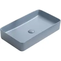 Раковина-чаша CeramaLux 78189MHL-4 60,5x35 см, накладная, голубой матовый