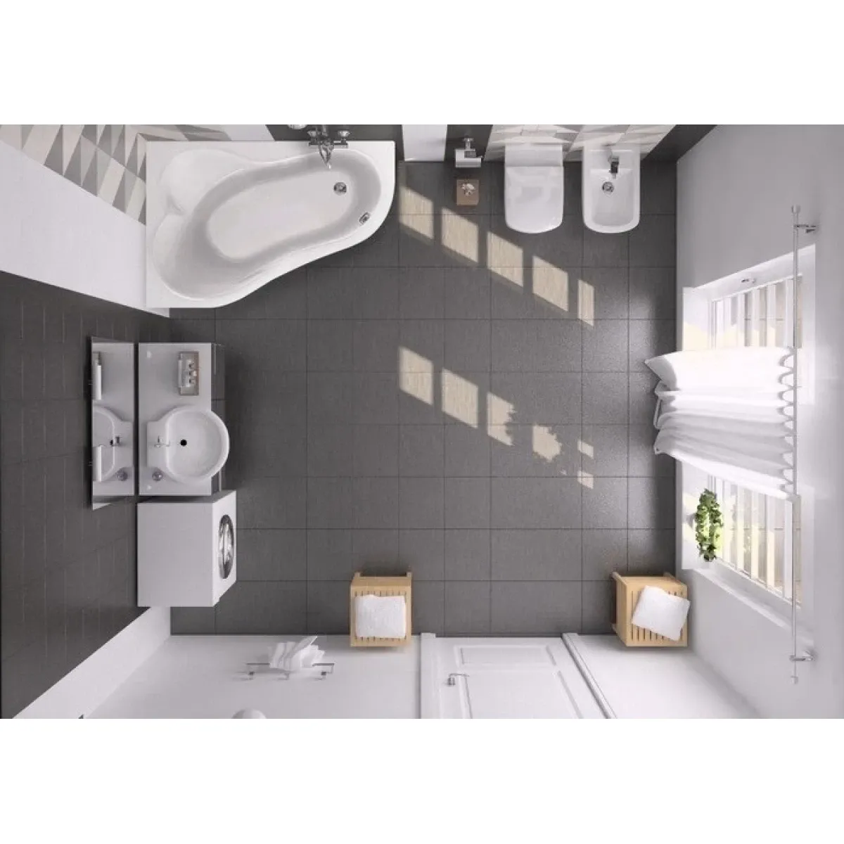 Акриловая ванна 150x100 см L Santek Ибица 1.WH11.2.034