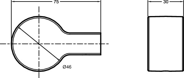 Крючок Jacob Delafon Singulier 15209D-CP