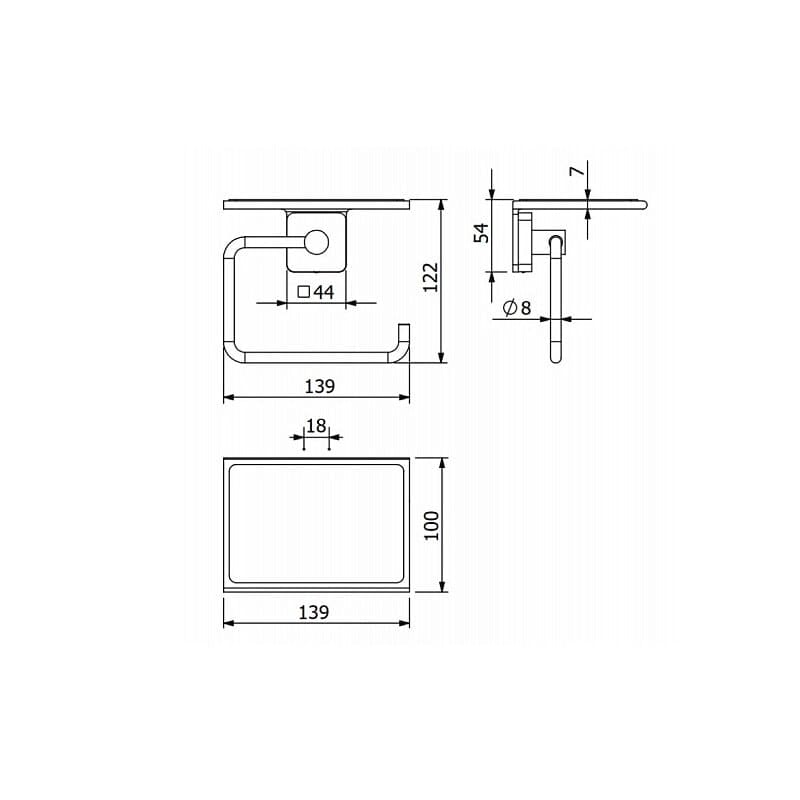 Держатель туалетной бумаги Kludi Vela S 25971N0 брашированное золото