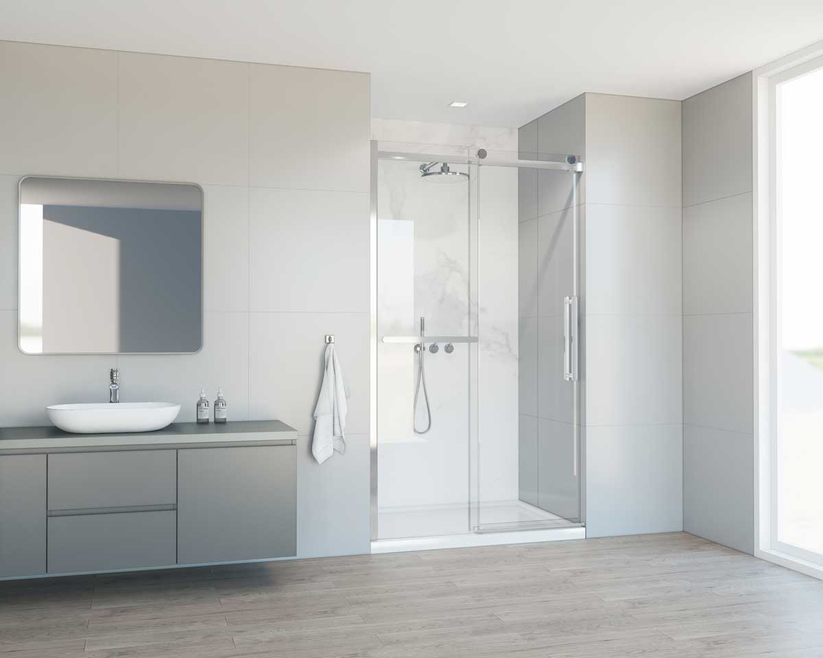 Душевая дверь Vincea Como Soft 130 VDS-1CS130CL хром