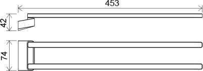 Полотенцедержатель Ravak 10° TD 340.00 X07P328 42 см