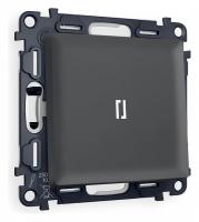 Выключатель одноклавишный с подсветкой без рамки Ambrella Volt Quant MA902015