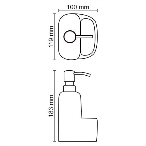 Дозатор жидкого мыла WasserKRAFT K-8499