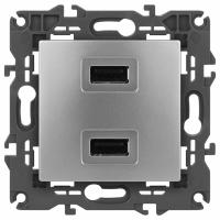 Розетка 2хUSB type A без рамки Эра Эра Elegance 14-4110-03