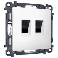 Розетка двойная Ethernet RJ-45 без рамки Ambrella Volt ALFA MA132110