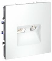 ТВ-розетка и розетка Ethernet RJ-45 без рамки Voltum S70 VLS060702