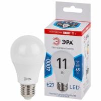 Лампа светодиодная Эра  E27 11Вт 4000K LED A60-11W-127V-840-E27
