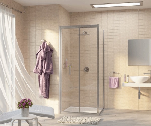 Душевая дверь WasserKRAFT Weser 78F04 90x200 хром