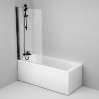 Шторка на борт ванны AM.PM Gem 80х140 W90BS-D080-140BT черный матовый