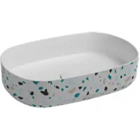 Раковина 55x36 см Isvea Infinity Terrazzo 10NF65055-TRZ-2L
