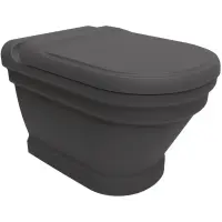 Унитаз подвесной Creavit Antik AN320-00AM00E-0000 с функцией биде, антрацит матовый