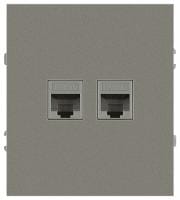 Розетка двойная Ethernet RJ-45 без рамки Эра Arktik Б0070490