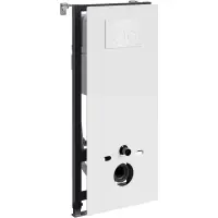 Инсталляция для унитаза WasserKRAFT Abens 20 20TLT.010.ME.WH.WH02 с кнопкой смыва, белый