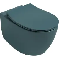 Унитаз подвесной Isvea Sentimenti Neo 10AR02010-2P безободковый, изумрудный матовый