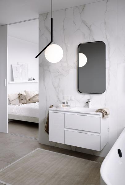 Тумба под раковину Aqwella Accent 90 ACC0109RW правая