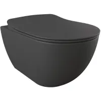 Унитаз подвесной Creavit Free FE320-11AM00E-0000 антрацит матовый